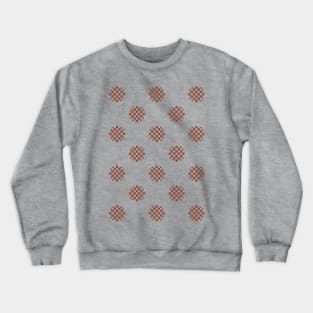 Zen Dot Pattern ICHIMATSU red Crewneck Sweatshirt